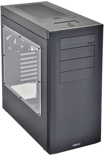 Lian-Li PC-A61 Black Aluminum Windowed Midi-Tower Case