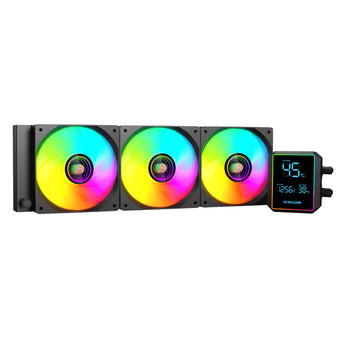 PCBuilder BLIZZARD FREEZE 360mm AIO ARGB Liquid CPU Cooler - Black