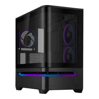 ASUS Prime AP202 ARGB Micro-ATX Gaming Chassis - Black