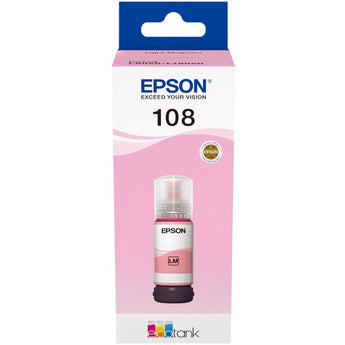 Epson 108 Light Magenta Ink Bottle 70ml for L8050 and L18050 printers