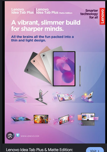 TB336ZU IdeaTab Matt Edition / Grey / 11" 2.5K / 2560x1600 / Paper-like Anti-Glare / MediaTek Dimensity 6300 (8C 2x A76 @2.4 GHz+6x A55@2.0 GHz) / 8GB / 256GB UFS 2.2 / 5G / Voice Call / MicroSD Card / Lenovo Folio Keyboard+Tab Pen / Android 15/16/17 / 1YRCI