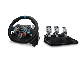 Logitech G29 Driving Force Racing Wheel - Gaming Accessory - PlayStation4 and PlayStation5 - Stainless steel paddle and hand stitched leather wheel