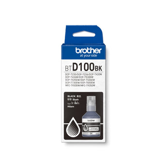 Brother BTD100BK black ink cartridge for DCP-T230, DCP-T430W, and MFC-T930DW printers (SKU: 8ZCCE100140)