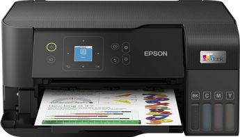 Epson 33ppm Mono 15ppm Colour A4 Print Scan Copy USB Wi-Fi/Wi-Fi Direct Ethernet ManualDuplexPrint w/3.7cm LCD Screen incl 1 set of ink (2 x Black)