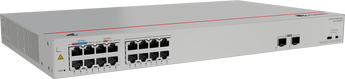 S110-16LP2SR 16*10/100/1000BASE-T ports 2*GE SFP ports PoE+ AC power