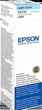 Epson 673 Light Cyan Ink Bottle 70ml (C13T67354A) for EcoTank L800, L810, L805, and L850 printers