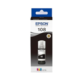 Epson 108 Black Ink Bottle (70ml) C13T09C14A for L8050 and L18050 printers
