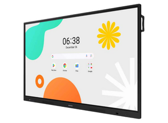 Samsung 75" Android Interactive Display Android 14 EDLA Certified Resolution: 3840 x 2160 UHD 400nit Brightness Build in Speakers HDMI out 40 PTS touch Wi-Fi & BT 7 YEAR WARRANTY