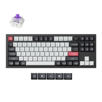 Keychron Q3 HE QMK 80% Wireless Custom Mechanical Keyboard (Nebula Switch) - Carbon Black
