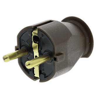 Two Pin PC Plug Africa Power Cable, 1.8 meters, SHUKO-PLUG, for reliable power connections in African countries.