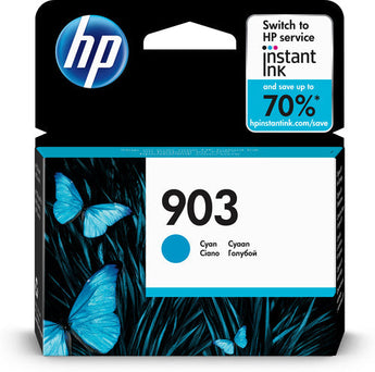 HP 903 Cyan Original Ink Bottle for HP Printers - T6L87AE