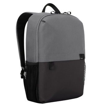 Targus Sagano Campus Backpack 15.6 Inch Grey, a slim and eco-friendly laptop bag.