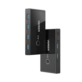 UGREEN USB 3.0 4-Port Switch Box, with 1.5m USB Cables