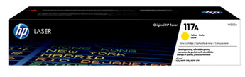 HP 117A Yellow Original Laser Toner Cartridge (W2072A) for crisp, colorful printing.