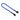 BitFenix Alchemy Multisleeved 10-Pin Audio Extension Cable - 30cm, Blue