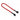 BitFenix Alchemy Multisleeved Audio Extension Cable - 10-Pin, 30cm, Red