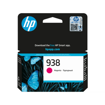 HP 938 Magenta Original Ink Cartridge (4S6X6PE) for HP OfficeJet Pro printers.