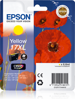Epson 17XL Yellow Ink Cartridge (C13T17144A10)