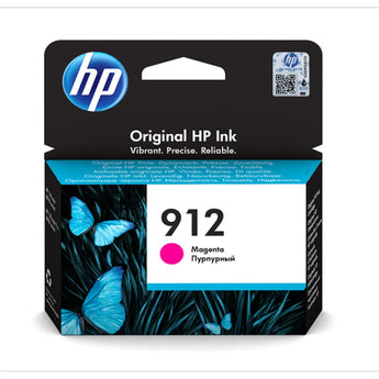 HP 912 Magenta Original Ink Cartridge (3YL78AE) for vivid and reliable printing performance.
