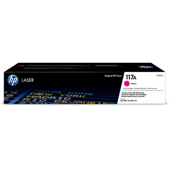HP 117A Magenta Original Laser Toner Cartridge for Color LaserJet printers. W2073A, vivid color output.