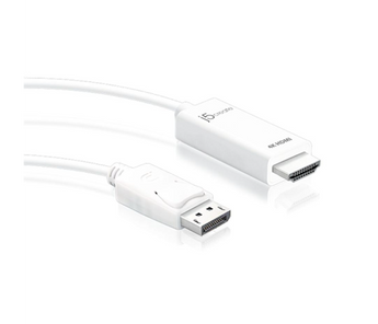 j5create JDC158 DisplayPort to 4K HDMI 2.0 Cable - 2M