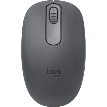 Logitech M196 Bluetooth Mouse, graphite color, featuring ambidextrous design and wireless connectivity