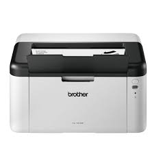 Brother HL1210W monochrome laser printer with 3-year warranty, producing fast, high-quality prints.