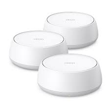 TP-Link BE3600 (HB210) Mesh WiFi 7 access point. Features a sleek design and 2.5 GbE ports for whole-home, high-speed internet.