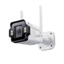TP-Link VIGI 4MP outdoor bullet camera with full-color night vision and 4G connectivity. Perfect for remote business security.