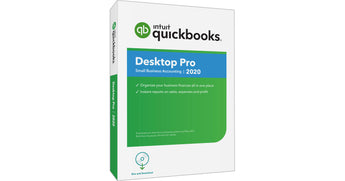 QuickBooks Desktop Pro 2020 software packaging on a white background