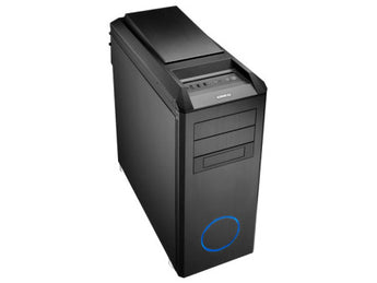 Lian-Li PC-B25S Black Midi Tower Case with Blue Ring