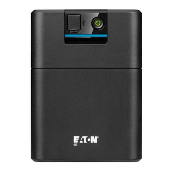 Eaton 5E 700VA 360W Line Interactive UPS with USB and 4 IEC C13 outlets, tower form factor.