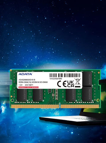 ADATA 8GB DDR4 2666MHz SODIMM Laptop Memory - AD4S26668G19