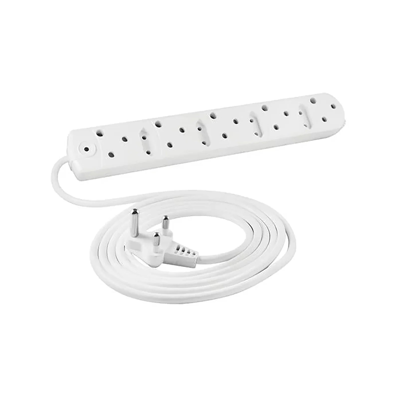  - 5 Way Low Cost Power Duct 16A + 3M PVC White Crabtree M/PLUG U/SW + O/L C2035/3P - NexGen Computing