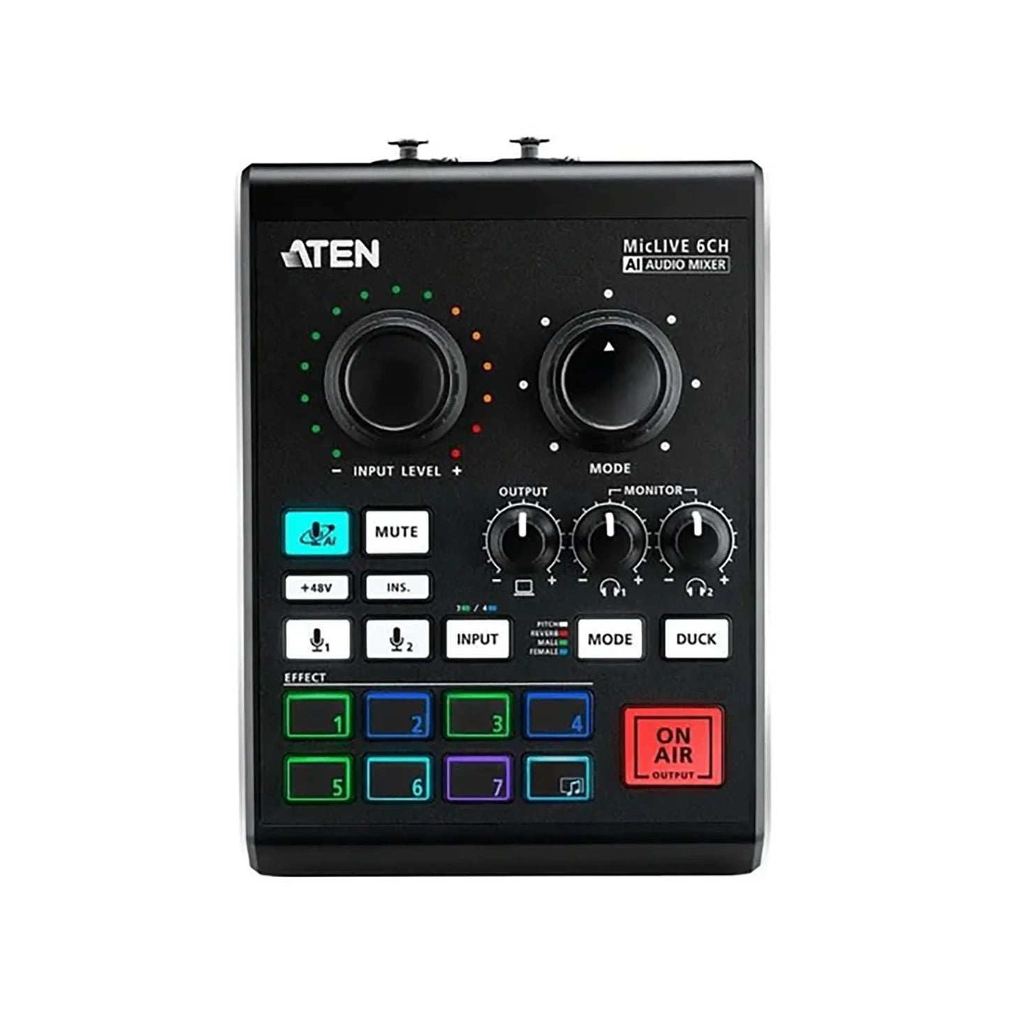  - Aten Podcast AI Audio Mixer 6-Channel - NexGen Computing