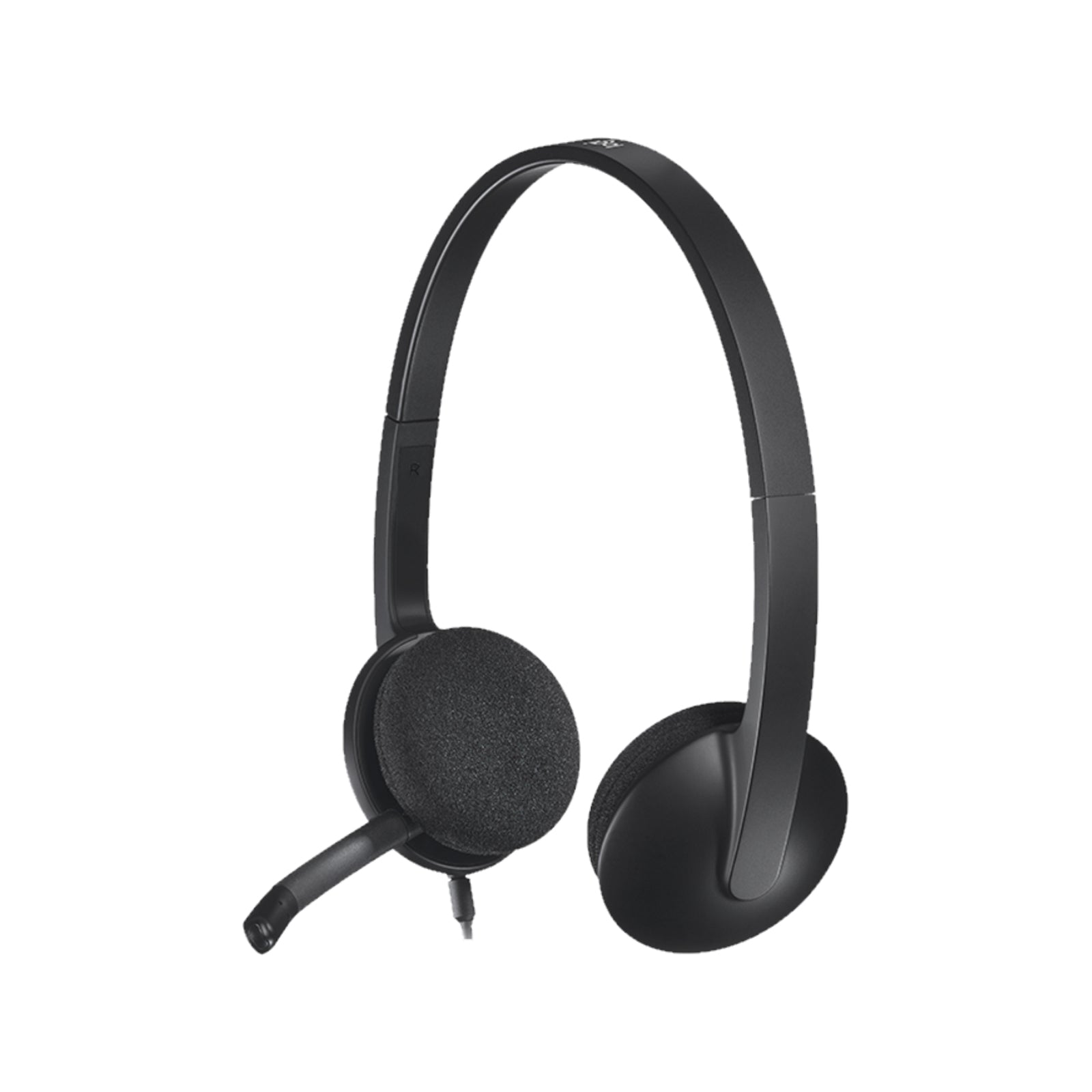  - Logitech H340 Black Computer Stereo USB Headset - NexGen Computing