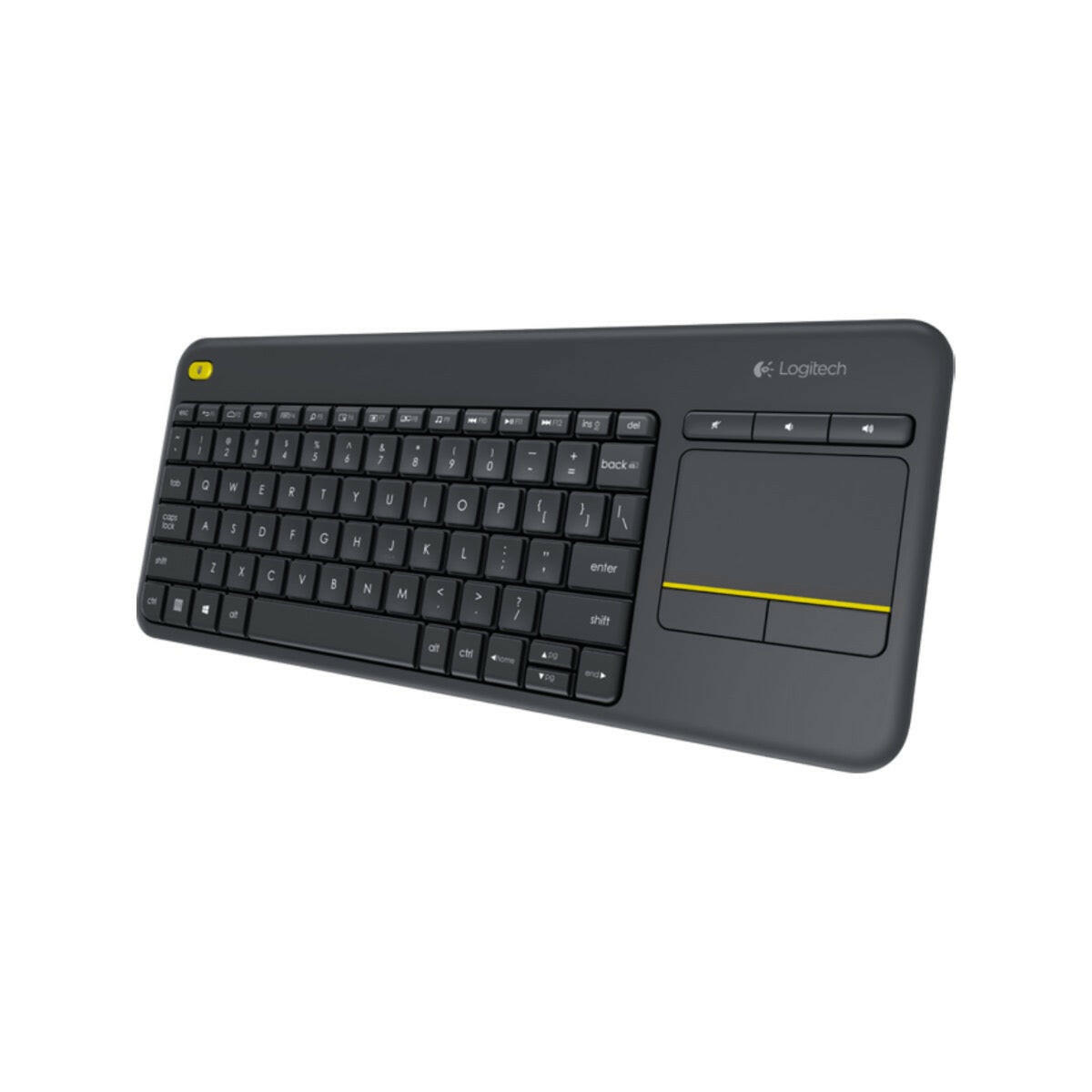 Logitech K400 Black with Touchpad Wireless Keyboard.