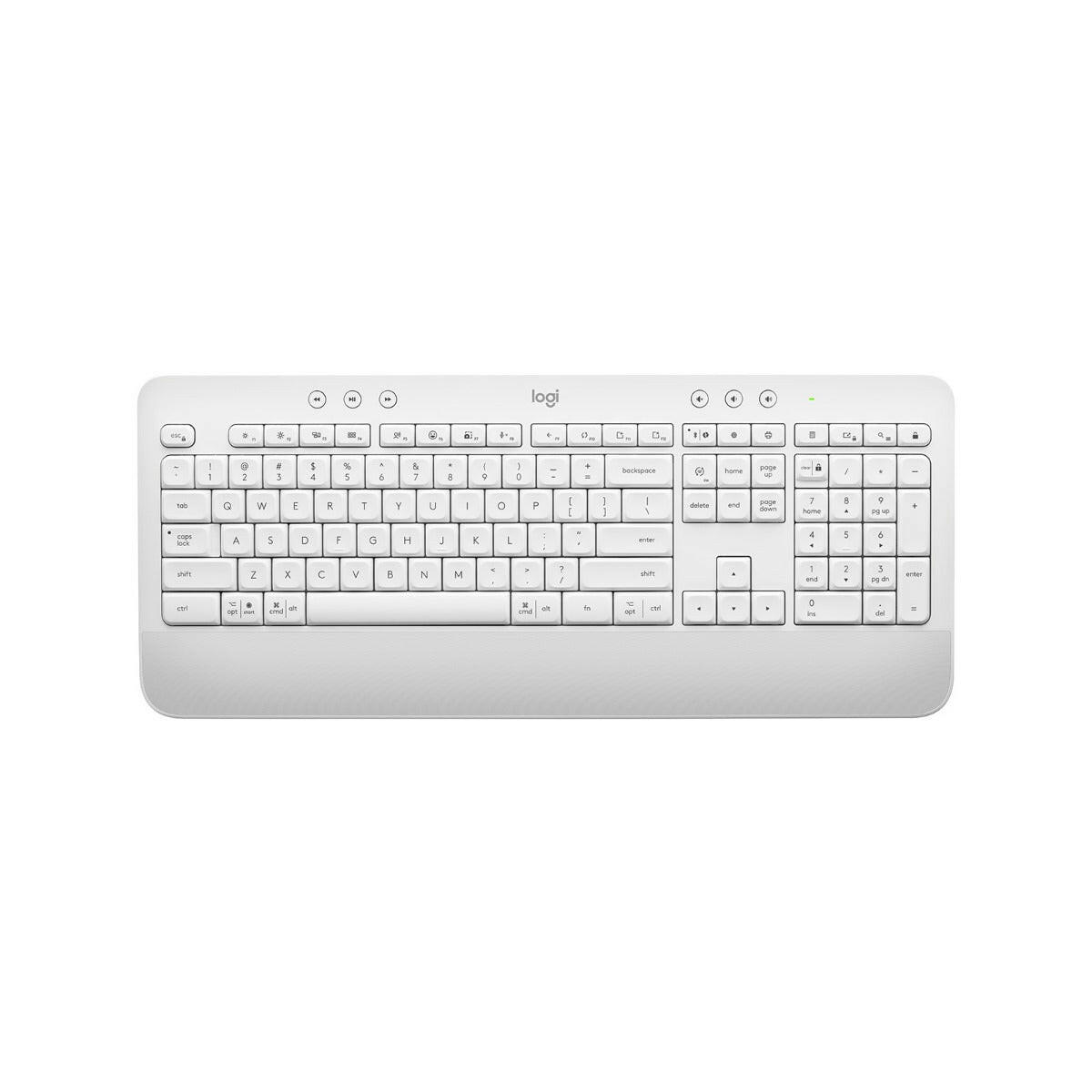 Logitech K650 Signature Off-White Bluetooth Keyboard.