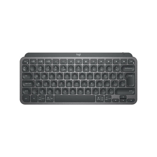 Logitech MX Keys Mini Graphite Minimalist Illuminated Wireless Keyboard.