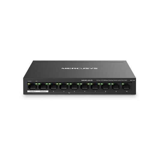  - Mercusys 10 Port Unmanaged Desktop POE Switch - NexGen Computing