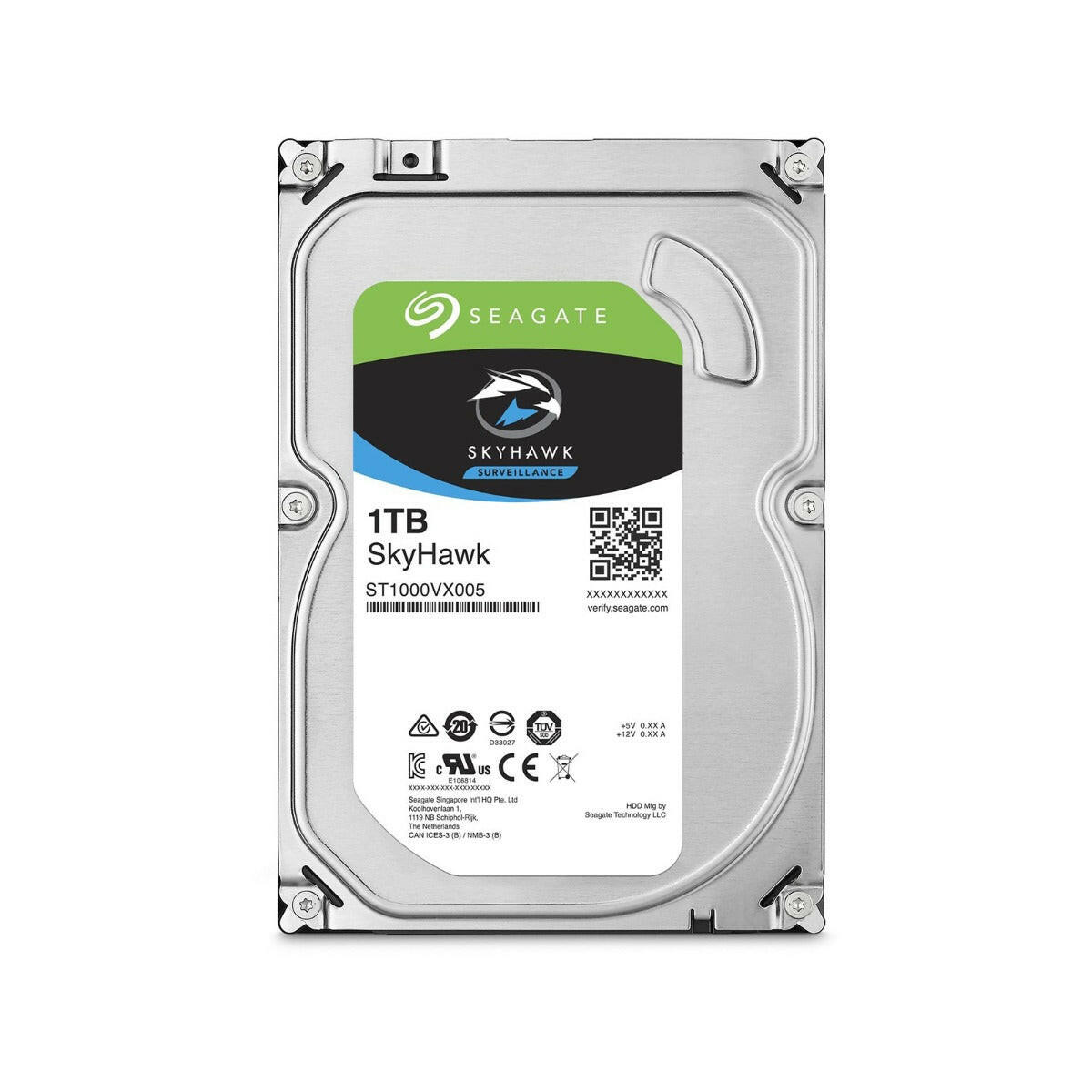 Seagate Skyhawk Surveillance 1TB 3.5" SATA Internal HDD.