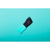 Kingston DataTraveler Exodia M 256GB USB 3.2 Gen 1 flash drive in black and teal with keyring loop.