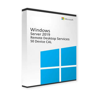 Microsoft Windows Server 2019 Remote Desktop Services (RDS) - 50 User Client Access Licenses (CALs)