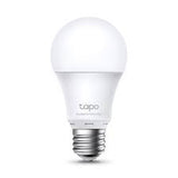 Tapo L520E smart LED light bulb emitting bright, dimmable daylight.  Compatible with Alexa and Google Home, no hub required.