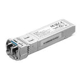 TP-Link TL-SM5110-LR, a 10GBase-LR SFP+ transceiver with LC connector, enabling 10G Ethernet over single-mode fiber up to 10km.
