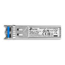 TP-Link TP-SM311LS Gigabit SFP Module, a single-mode fiber mini GBIC, featuring an LC/UPC interface for up to 10km network extension.