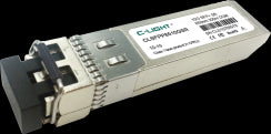 10G SFP Multi-Mode transceiver, 850nm wavelength, LC connector. Supports 10Gbps data transfer up to 300m. Optical Fibre brand.