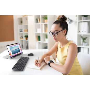 Dell KB500 Wireless Keyboard with US International QWERTY layout and USB receiver.