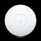 Ubiquiti UniFi U6-ENT: Ceiling-mounted WiFi 6E access point with multi-band coverage and 10 spatial streams for enterprise networks.