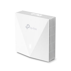 TP-Link AX3000 Wall-Plate WiFi 6 Access Point. White, rectangular, mounts flush to the wall. Provides wired and wireless network access.